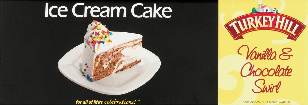 slide 3 of 13, Turkey Hill Ice Cream Cake Vanilla & Chocolate Swirl, 44 oz