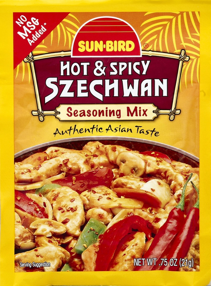 slide 2 of 2, Sun-Bird Hot And Spicy Szechwan Seasoning Mix, 0.75 oz