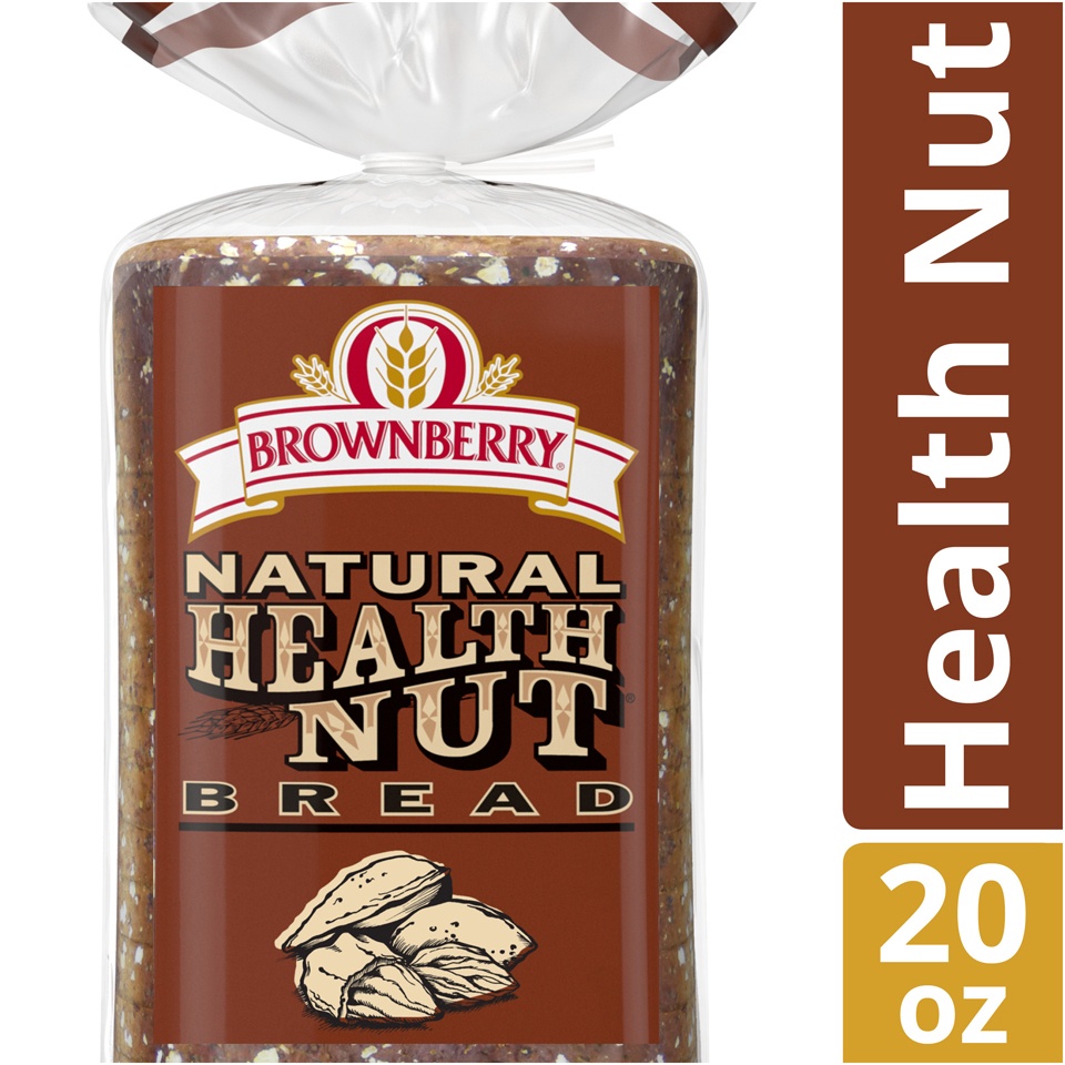 slide 2 of 9, Brownberry Bread Natural Health Nut, 20 oz