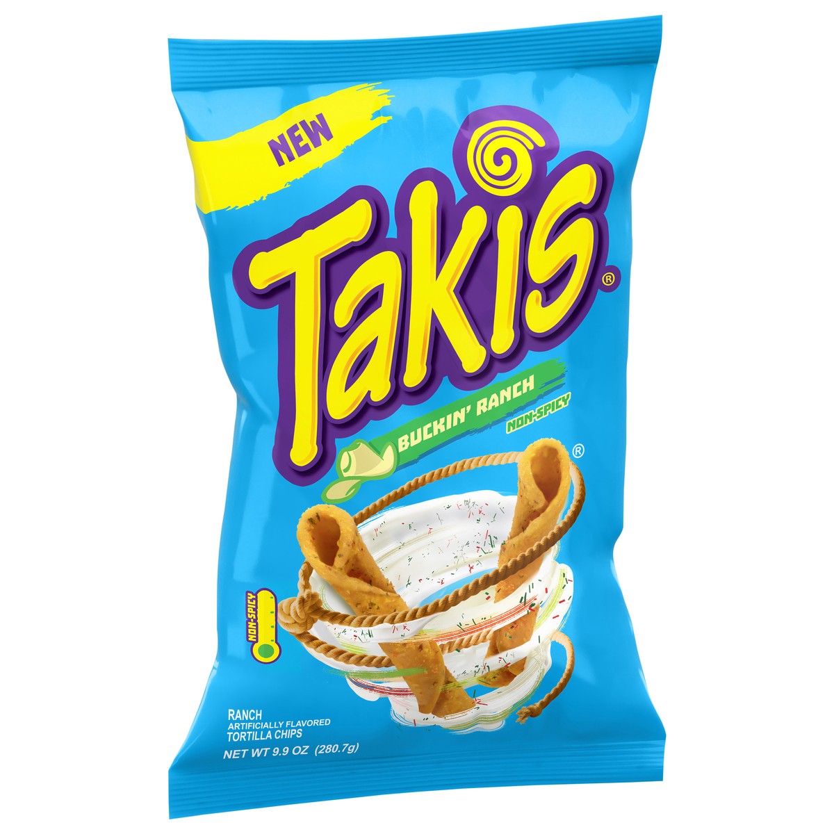 slide 14 of 14, Takis Non-Spicy Buckin' Ranch Tortilla Chips 9.9 oz, 9.9 oz