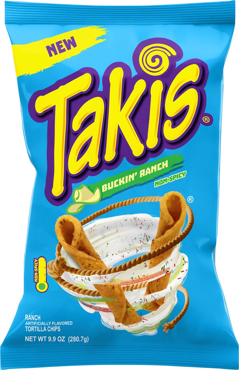 slide 10 of 14, Takis Non-Spicy Buckin' Ranch Tortilla Chips 9.9 oz, 9.9 oz