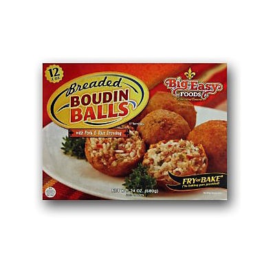 slide 1 of 1, Big Easy Foods Boudin Balls, 24 oz