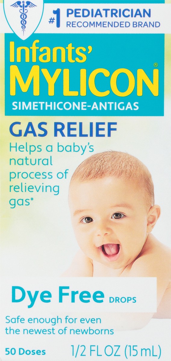 slide 9 of 12, Infants' Mylicon Gas Relief Drops & Syringe, Dye Free, 0.5 fl oz, 0.5 fl oz