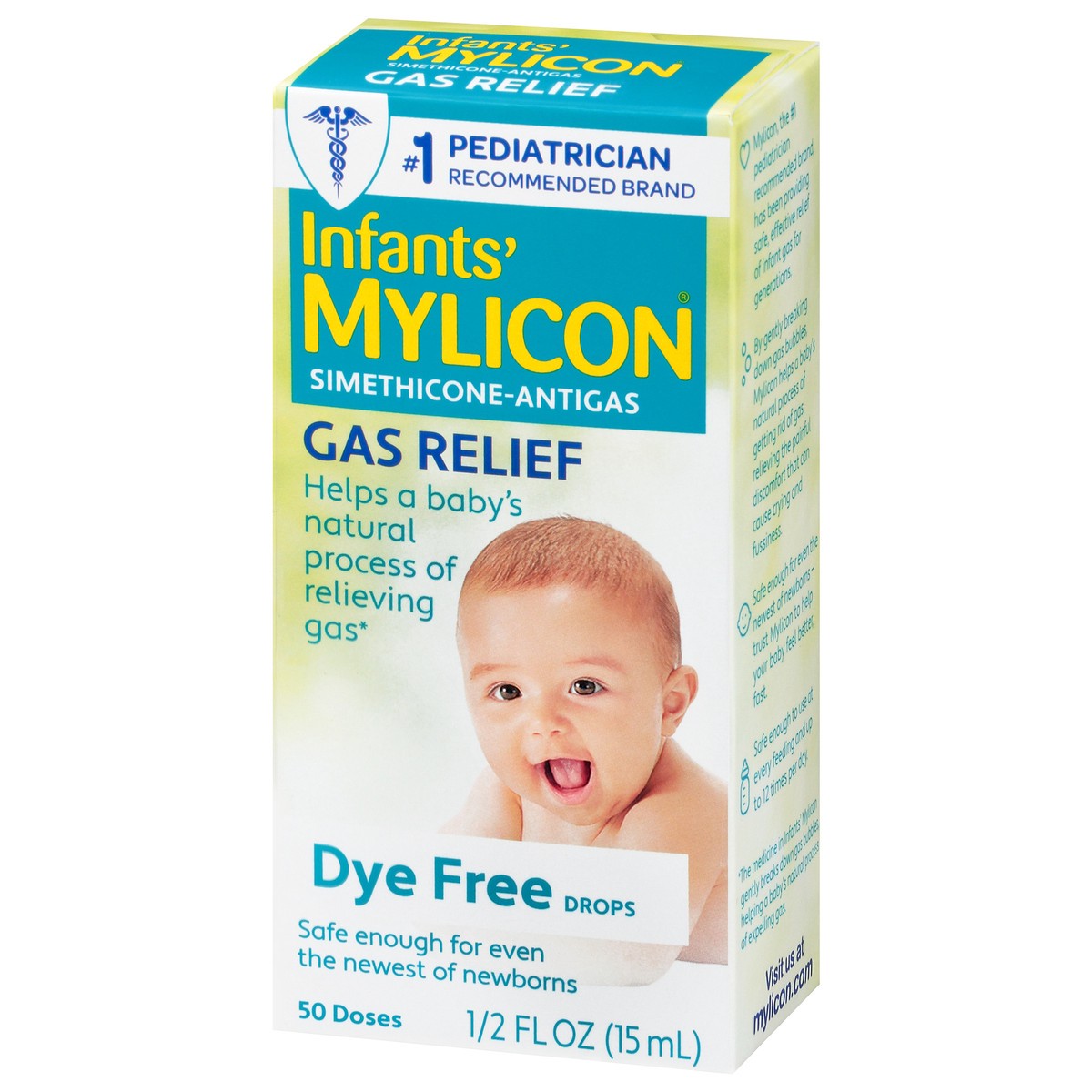 slide 11 of 12, Infants' Mylicon Gas Relief Drops & Syringe, Dye Free, 0.5 fl oz, 0.5 fl oz