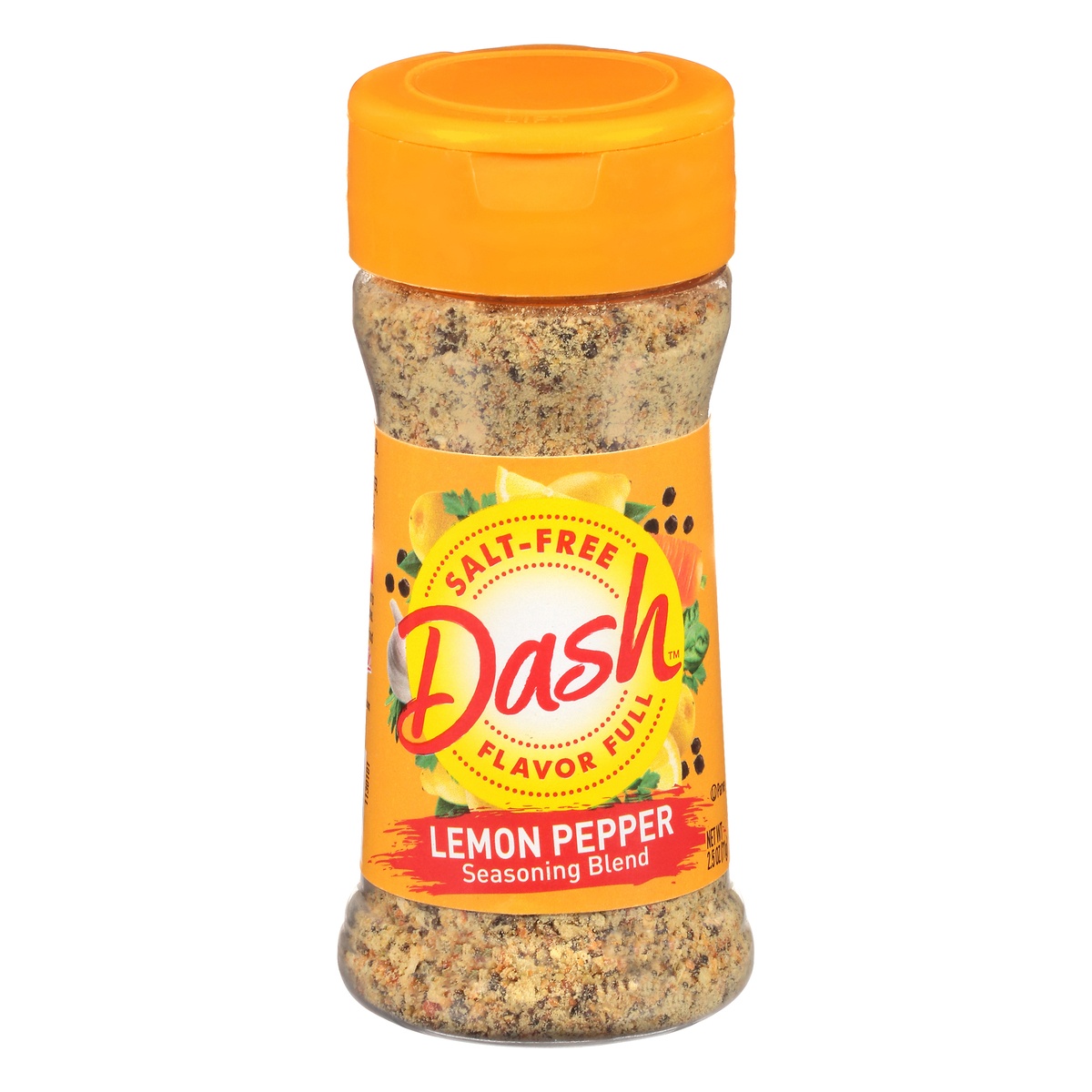 slide 9 of 9, Dash Salt-Free Lemon Pepper Seasoning Blend 2.5 oz, 2.5 oz