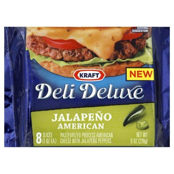 slide 1 of 1, Kraft Cheese, Jalapeno American, Slices, 8 oz