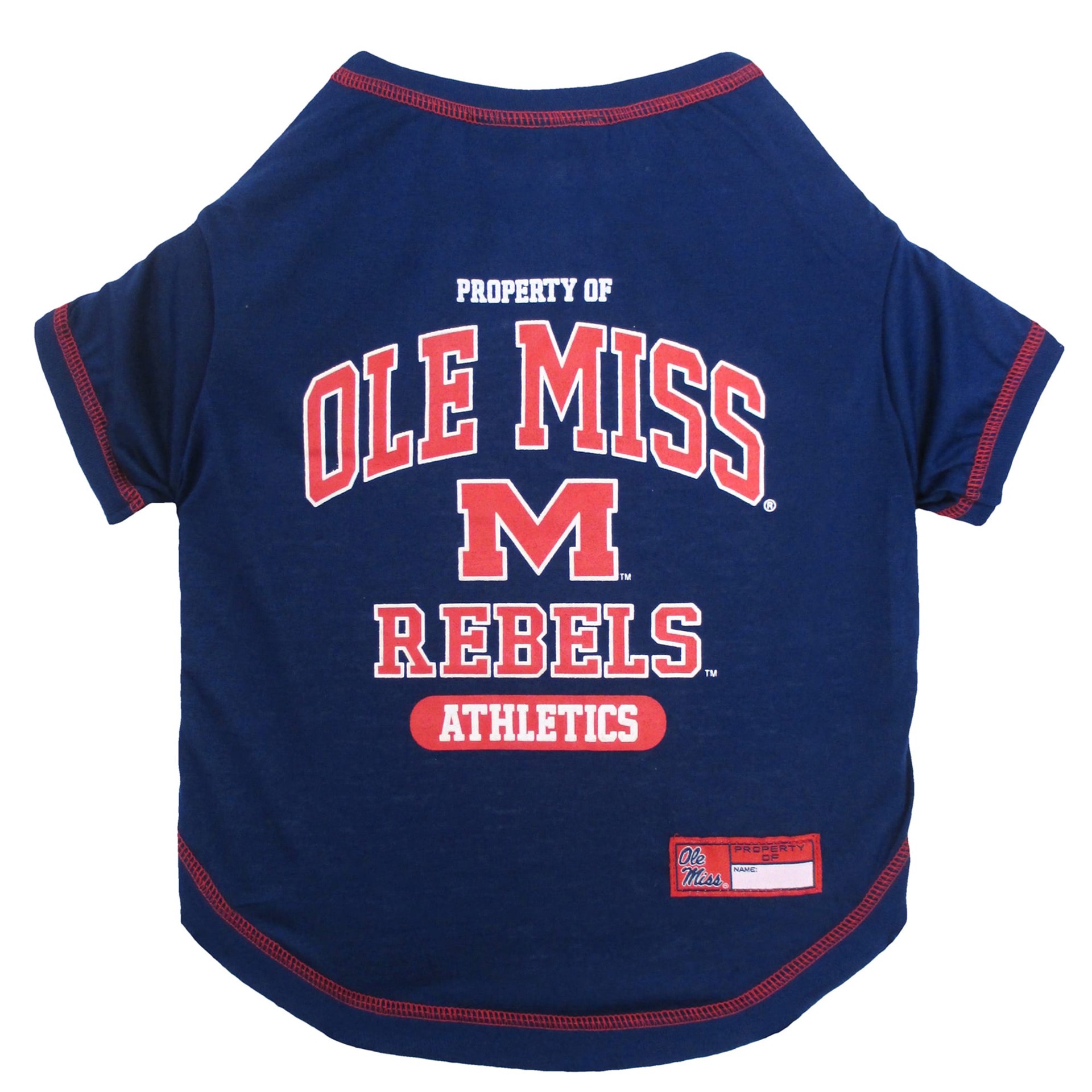 slide 1 of 1, Pets First Ole Miss Rebels T-Shirt, MED