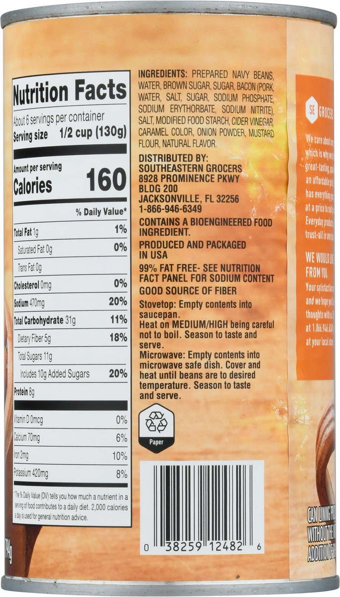 slide 6 of 12, SE Grocers Orig Baked Bean - 28 oz, 28 oz