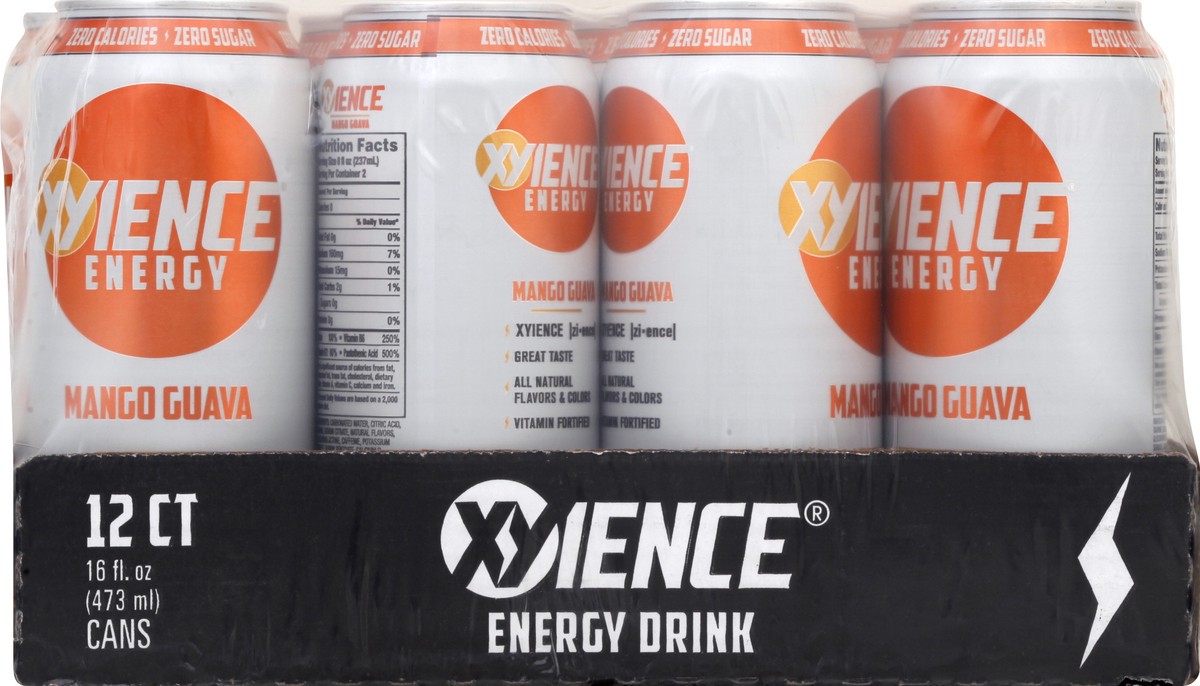 slide 5 of 11, XYIENCE 12 Pack Mango Guava Energy Drink 12 ea - 12 ct, 12 ct