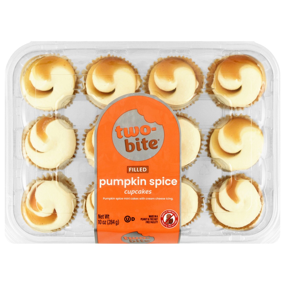slide 1 of 9, two-bite Pumpkin Spice Cupcakes 10 oz, 10 oz