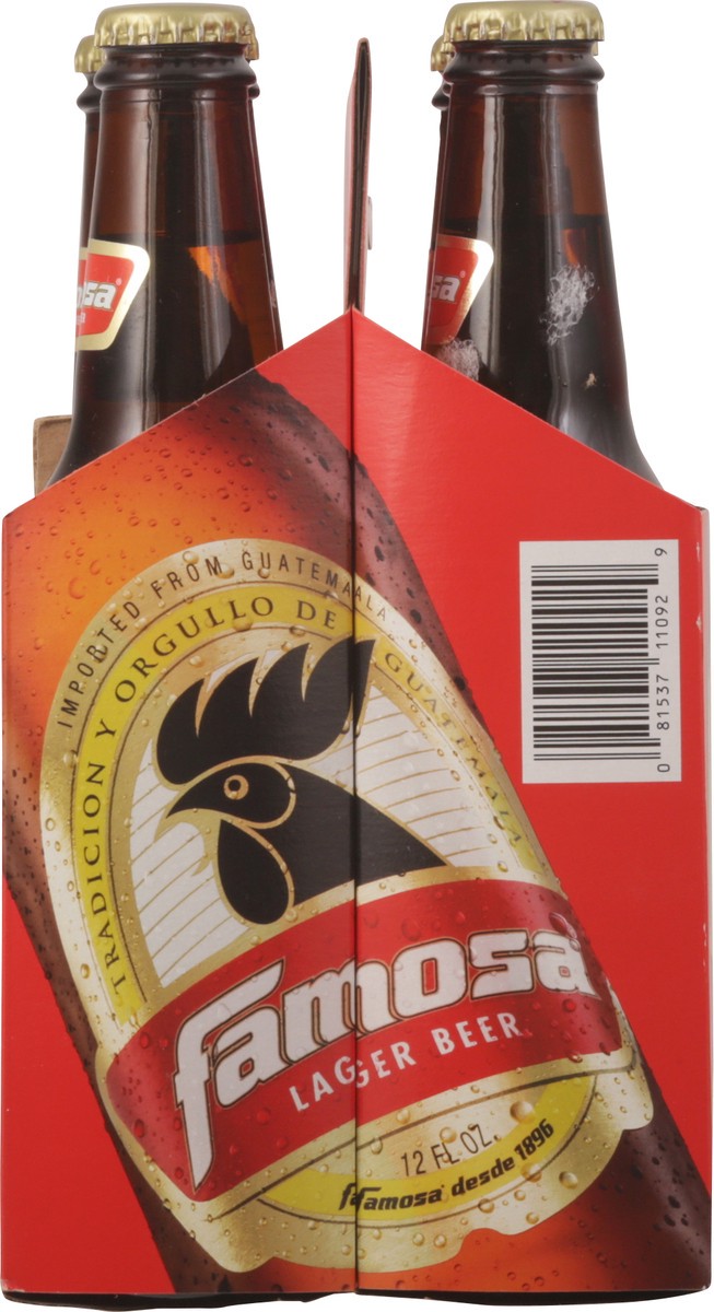 slide 5 of 13, Famosa Lager Beer 6 - 12 fl oz Bottles, 6 ct