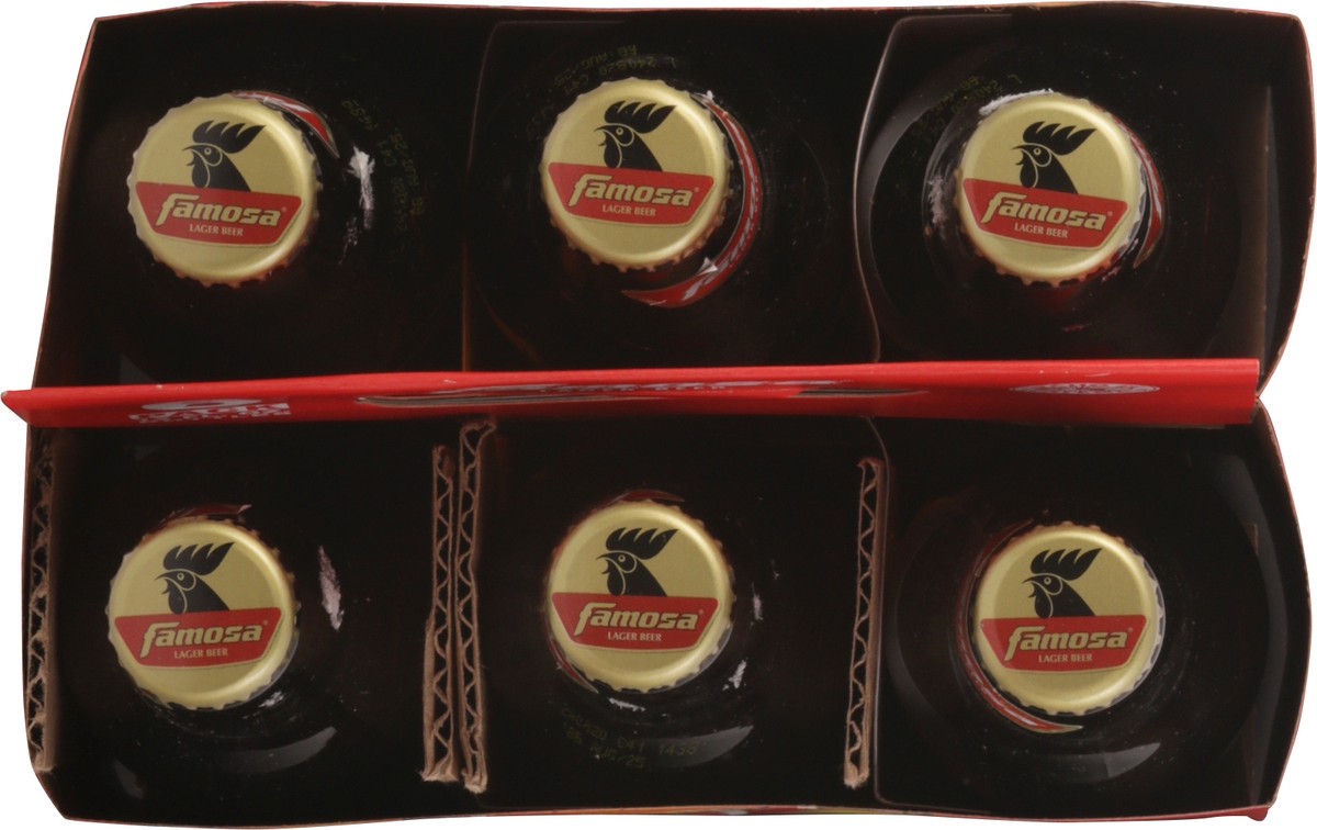 slide 6 of 13, Famosa Lager Beer 6 - 12 fl oz Bottles, 6 ct
