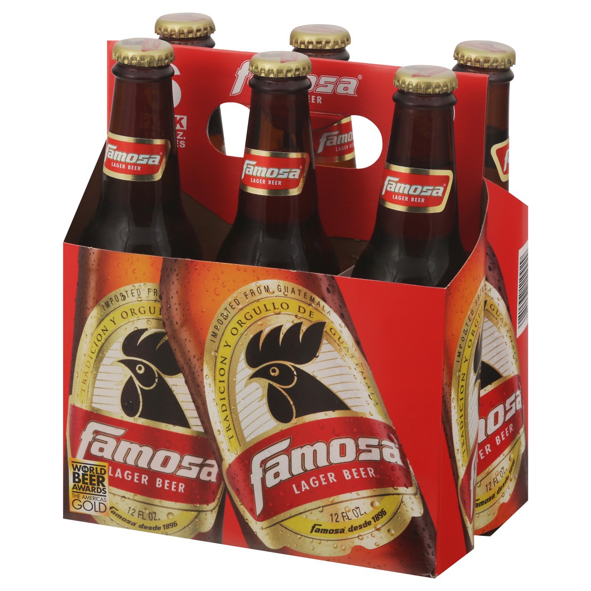 slide 8 of 13, Famosa Lager Beer 6 - 12 fl oz Bottles, 6 ct