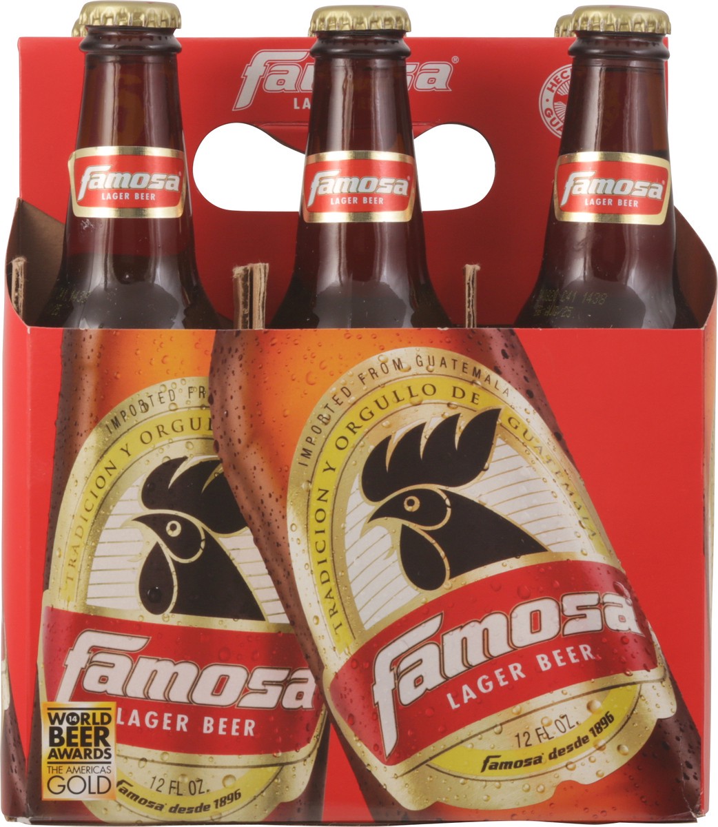 slide 12 of 13, Famosa Lager Beer 6 - 12 fl oz Bottles, 6 ct
