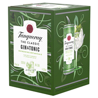 slide 3 of 9, Tanqueray London Dry Gin & Tonic Cocktail - 4pk/355ml Cans, 4 ct; 355 ml