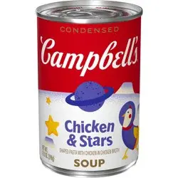 Campbell's Condensed Kids Chicken and Stars Soup, 10.5 oz Can