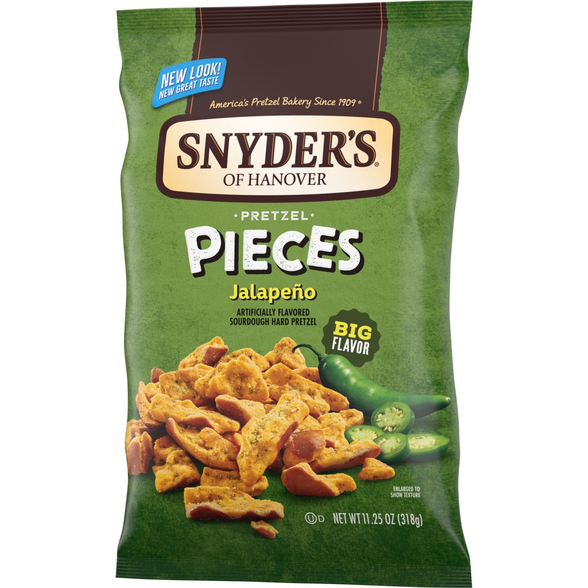slide 11 of 11, Snyder's of Hanover Jalapeño Flavored Pretzel Pieces, 11.25 oz, 11.250 oz