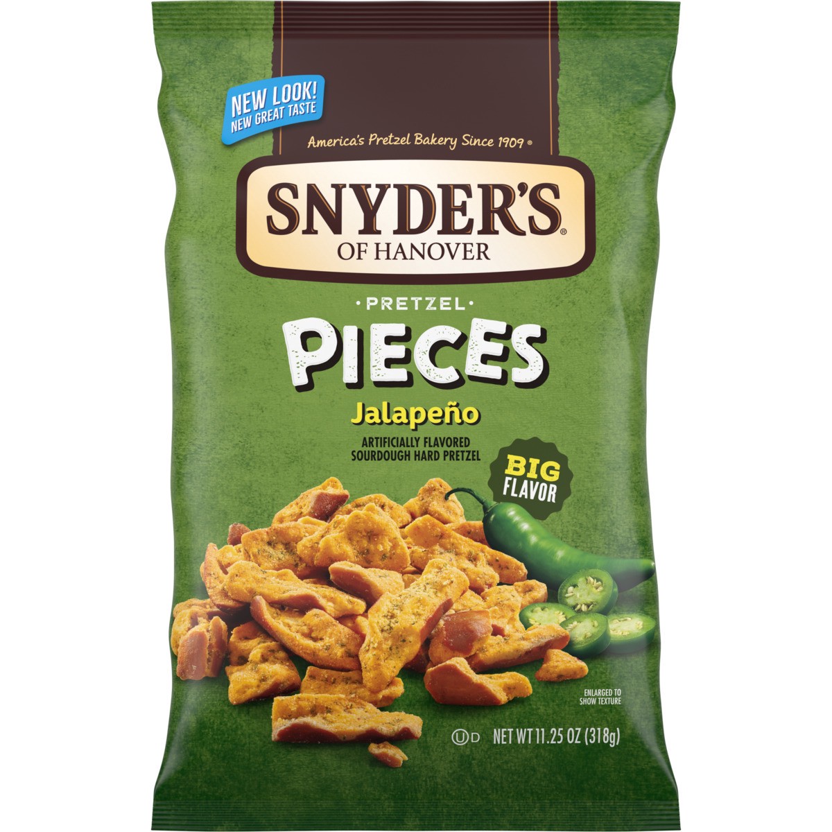 slide 6 of 11, Snyder's of Hanover Jalapeño Flavored Pretzel Pieces, 11.25 oz, 11.250 oz