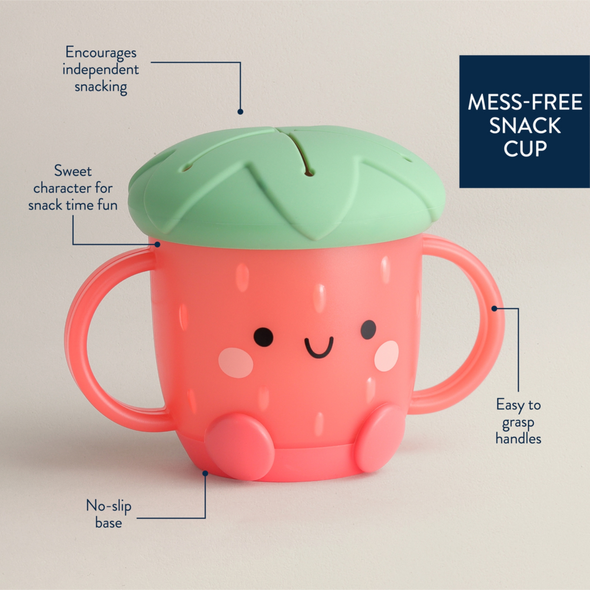 slide 1 of 9, Itzyritzy Snack Cup Strawberry, 1 ct