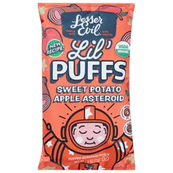 LesserEvil Sweet Potato Apple Asteroid Lil' Puffs 2.5 oz