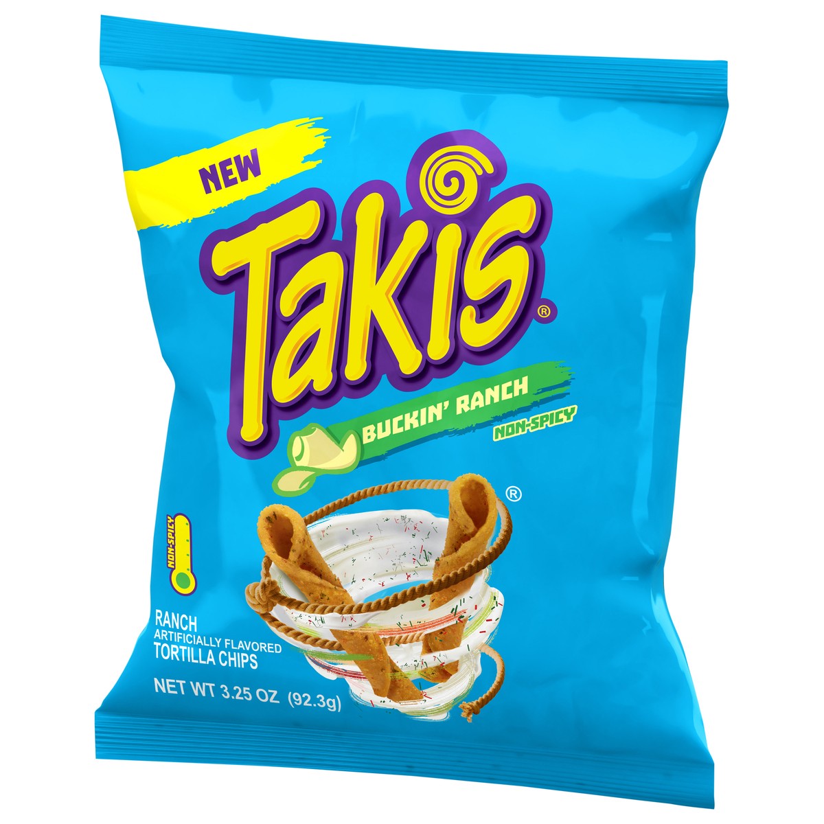 slide 13 of 14, Takis Non-Spicy Buckin' Ranch Tortilla Chips 3.25 oz, 3.25 oz