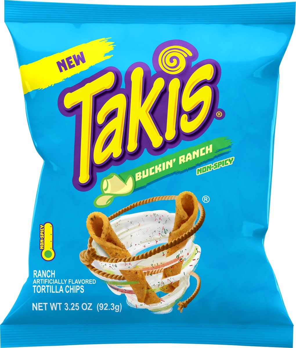 slide 4 of 14, Takis Non-Spicy Buckin' Ranch Tortilla Chips 3.25 oz, 3.25 oz
