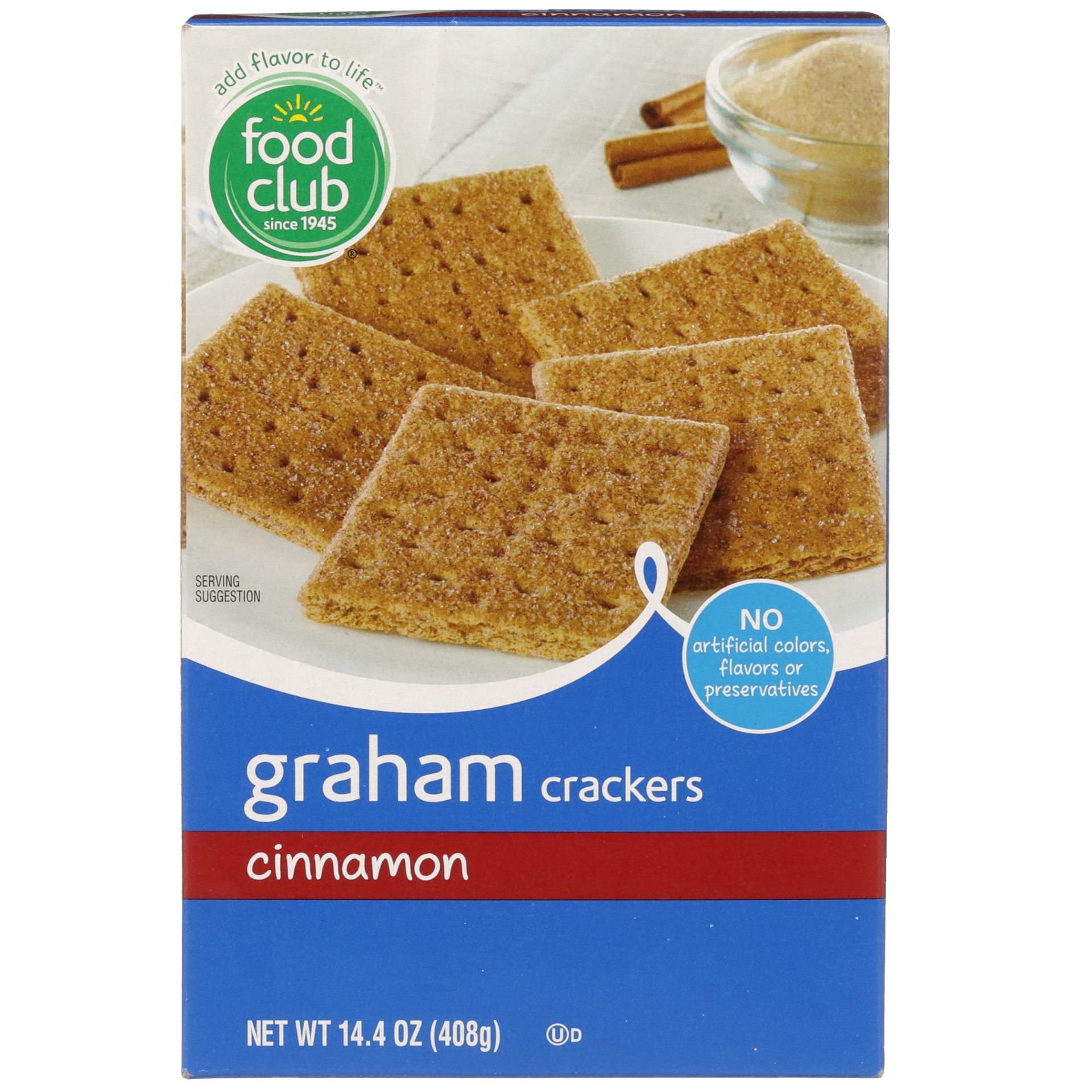 slide 1 of 6, Food Club Cinnamon Graham Crackers, 14.4 oz