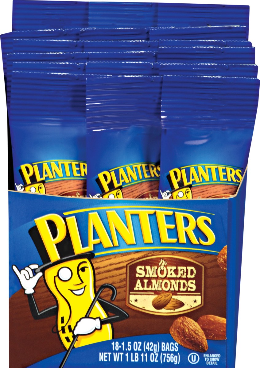 slide 5 of 5, Planters Almonds, 18 ct