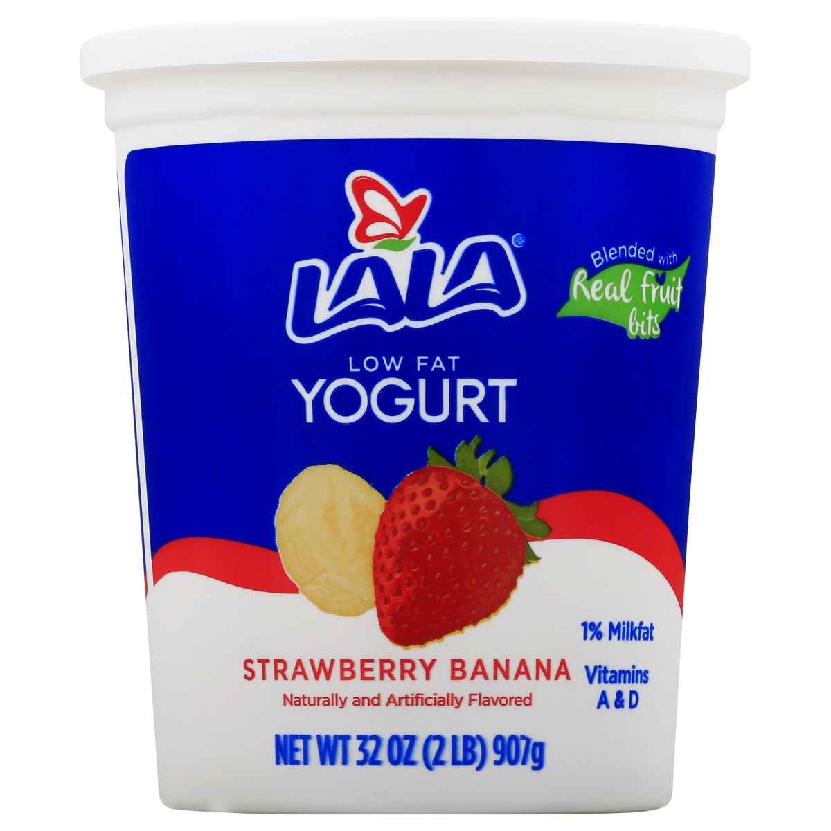 slide 1 of 1, LALA Strawberry Banana Blend Yogurt, 32 oz