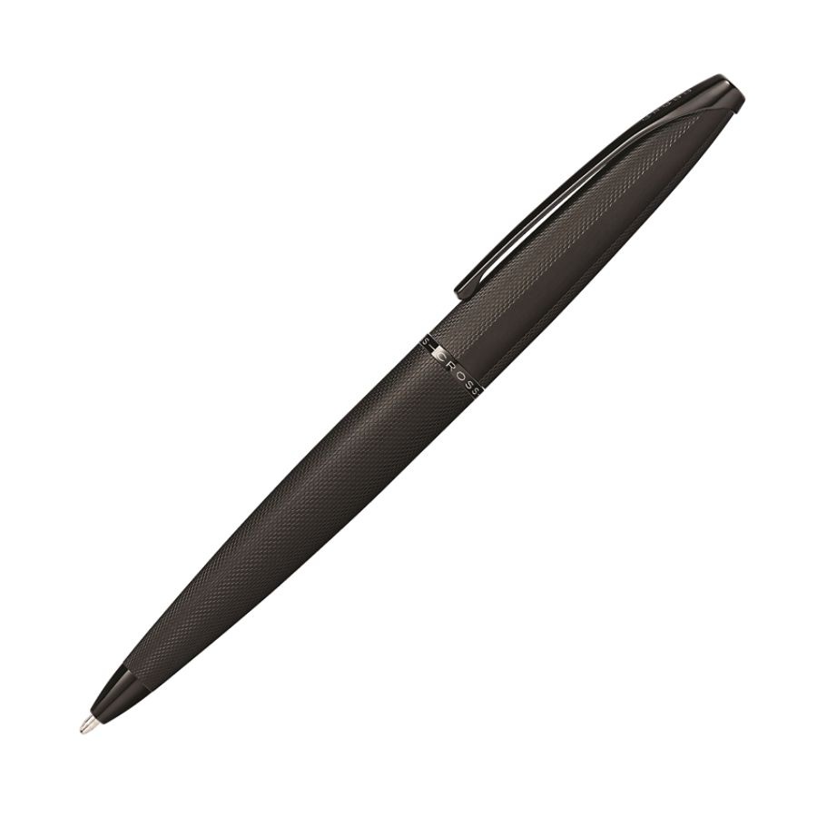 slide 2 of 4, Cross Atx Brushed Ballpoint Pen, Medium Point, 1.0 Mm, Brushed Black Barrel, Black Ink, 1 ct