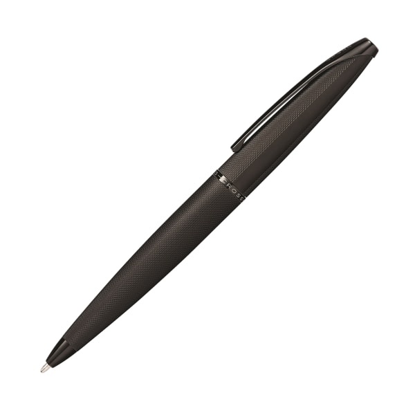 slide 1 of 4, Cross Atx Brushed Ballpoint Pen, Medium Point, 1.0 Mm, Brushed Black Barrel, Black Ink, 1 ct