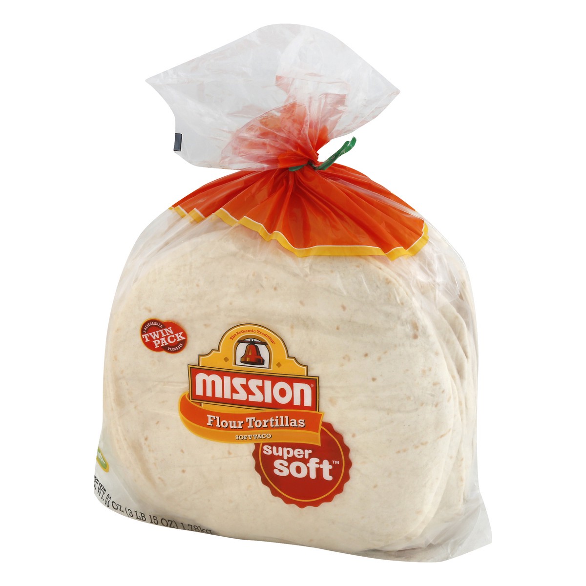 slide 1 of 4, Mission Twin Pack Soft Taco Flour Tortillas 2 ea, 2 ct