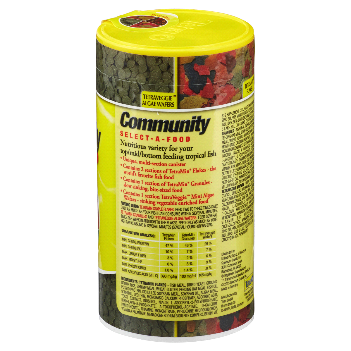 slide 2 of 3, Tetra Community Select-A-Food Fish Food, 3.25 oz