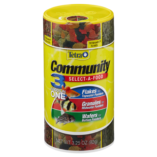 slide 1 of 3, Tetra Community Select-A-Food Fish Food, 3.25 oz