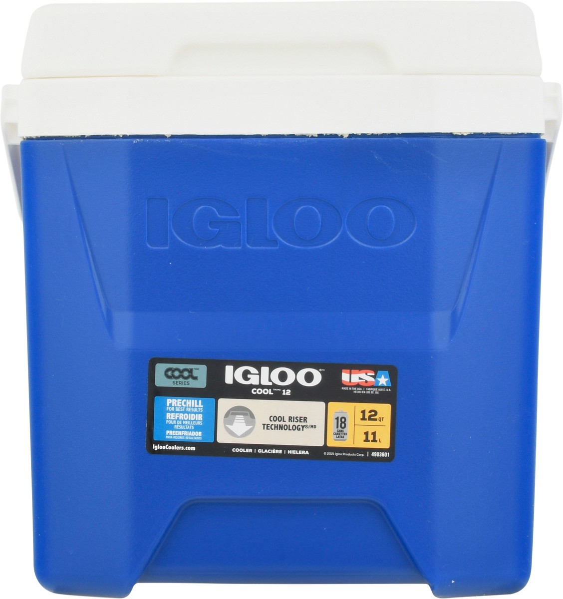 slide 1 of 12, Igloo 12 Quart Majestic Blue Cooler 1 ea, 1 ct