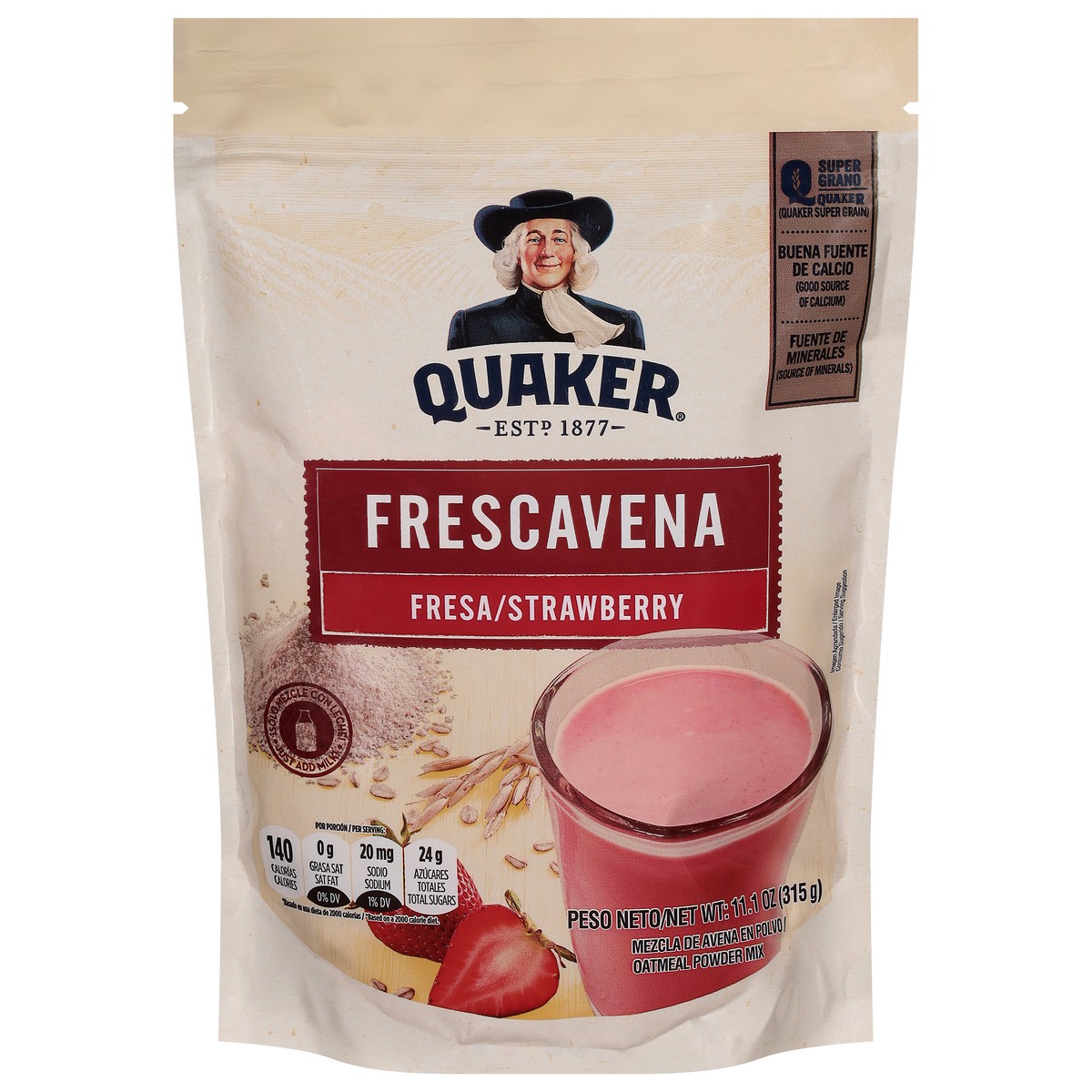 slide 1 of 4, Quaker FrescAvena Strawberry Oat Beverage Mix - 12.35 oz, 12.35 oz