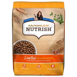 Rachael Ray Nutrish Limited Ingredient Lamb Meal & Brown Rice Recipe Dry Dog Food, 14 lb. Bag (Rachael Ray)