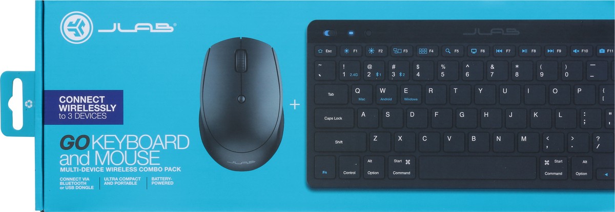slide 6 of 9, JLab Go Keyboard & Mouse 1 ea, 1 ct