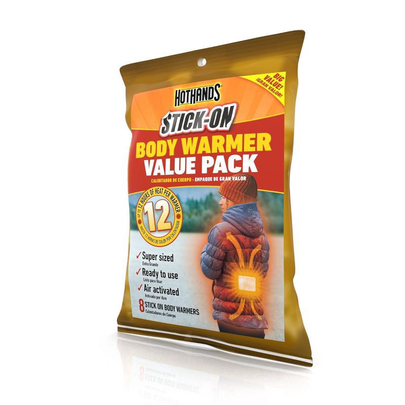 slide 3 of 4, Hot Hands Adsv Body Warmers, 8 ct