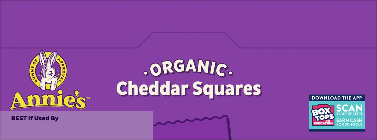 slide 4 of 9, Annie's Organic Cheddar Squares Baked Snack Crackers, 11.25 oz, 11.25 oz