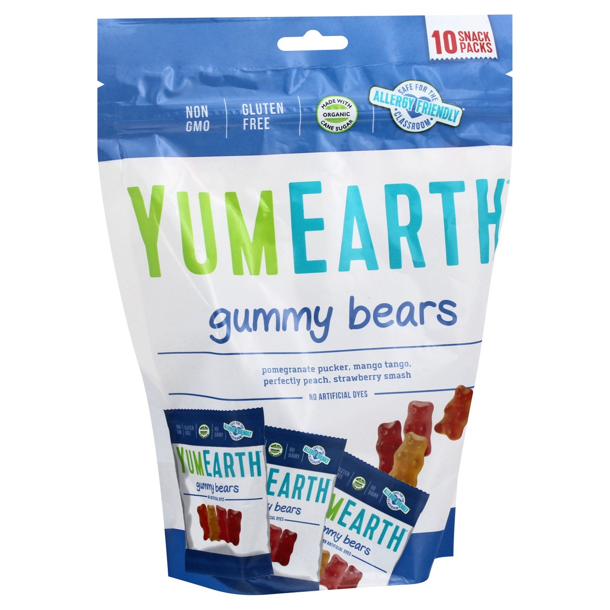 slide 2 of 9, Yumearth Gummy Bears Snack Pack Og, 10 ct