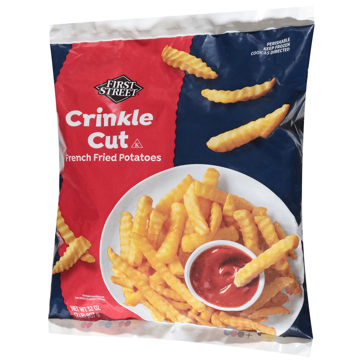 slide 2 of 4, First Street Frist Street Crinkle Cut French Fry, 32 oz