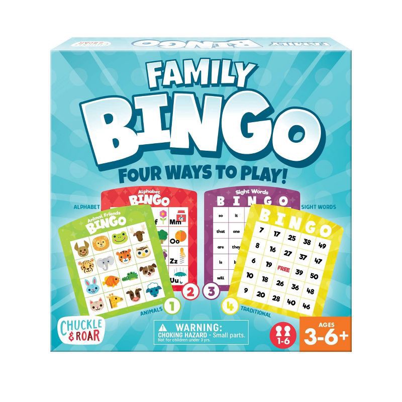 slide 1 of 13, Chuckle & Roar Family Bingo - Kids Educational Bingo Game, 1 ct