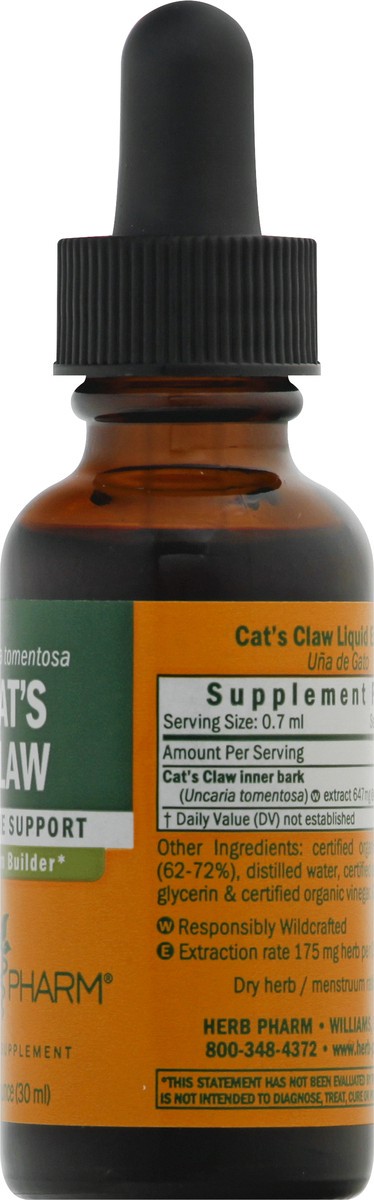 slide 7 of 13, Herb Pharm System Builder Cat's Claw Liquid Extract 1 oz, 1 oz