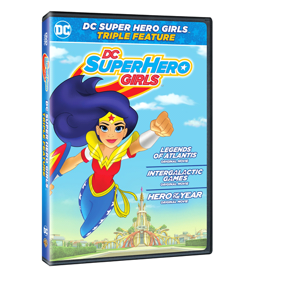 slide 1 of 1, DC Super Hero Girls Triple Feature DVD, 1 ct