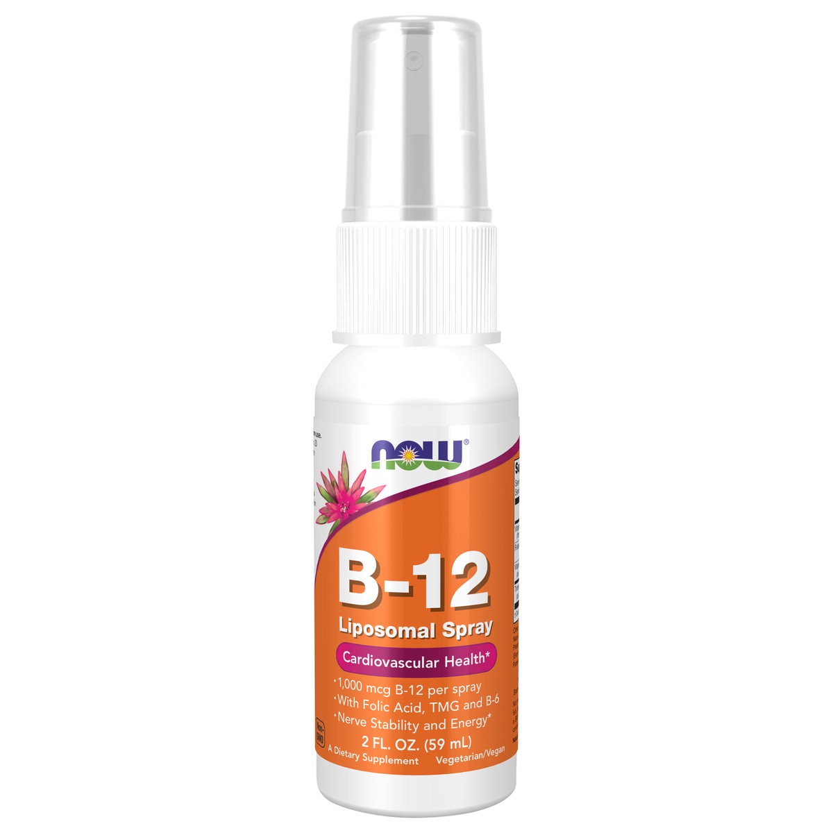 slide 1 of 4, NOW Vitamin B-12 Liposomal Spray - 2 fl. oz., 2 fl oz