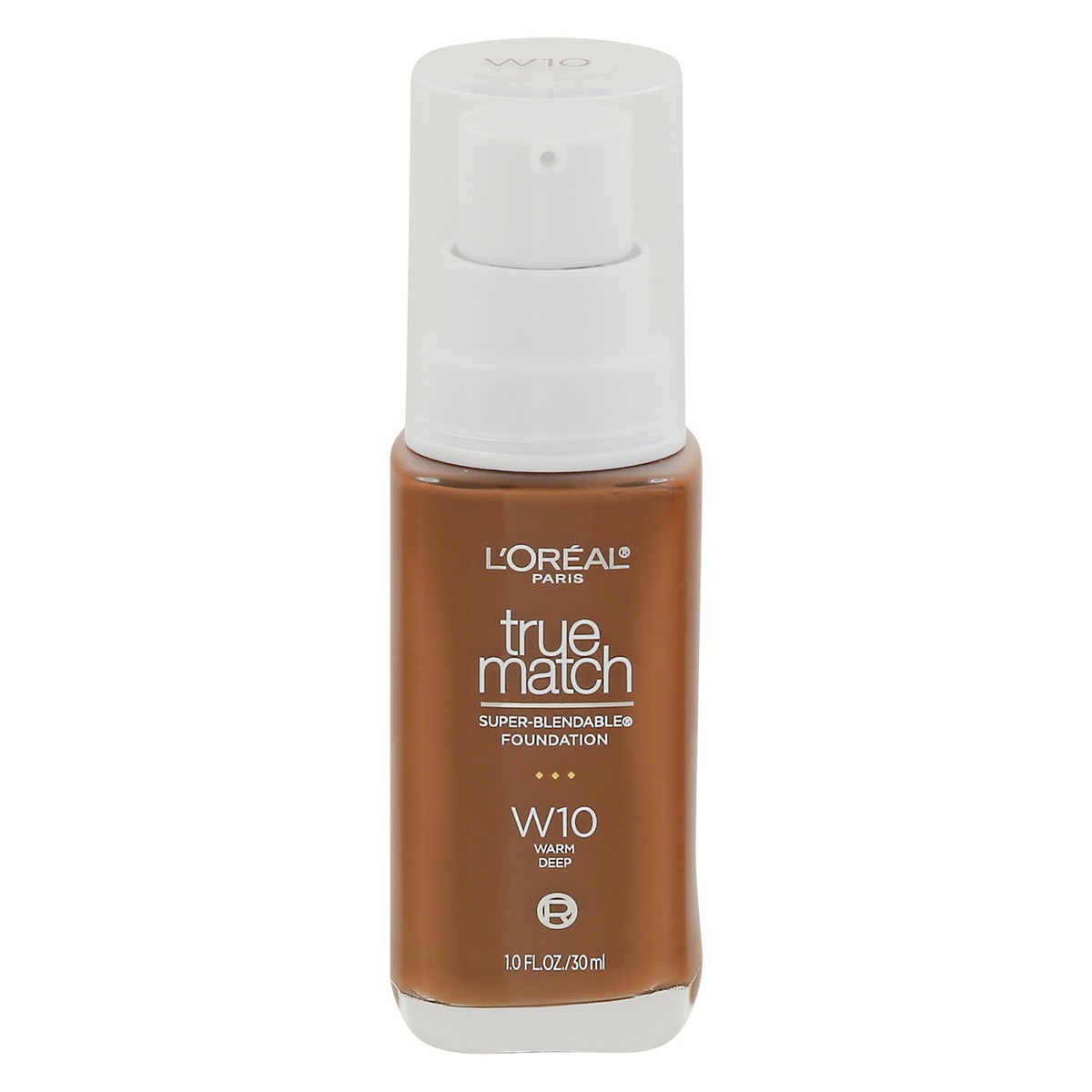 slide 1 of 1, L'Oréal True Match Warm Deep W10 Super-Blendable Foundation 1 fl oz, 1 fl oz