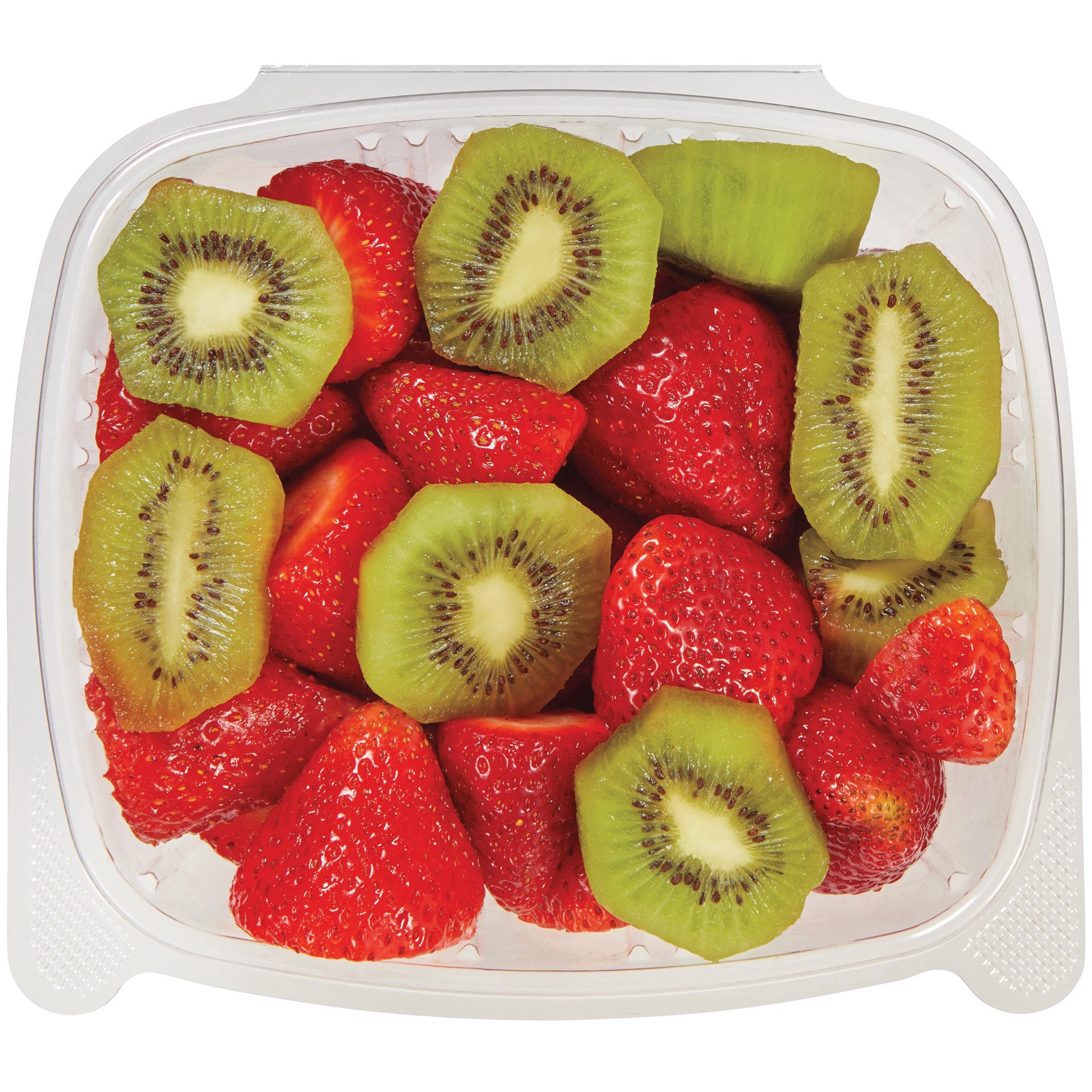 slide 1 of 1, Fresh Sliced Strawberries & Kiwi, 1 ct