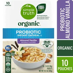 Simple Truth Organic Probiotic Almond Vanilla Instant Oatmeal