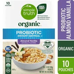 Simple Truth Organic Probiotic Almond Vanilla Instant Oatmeal